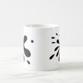 黒いペンキSplat コーヒーマグカップ (中央)