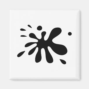 黒いペンキSplat マグネット