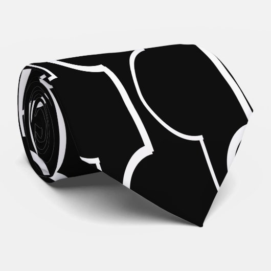 黒いホタテ ネクタイ (ロール)