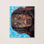 黒いホヴァワルト犬 ジグソーパズル (縦)