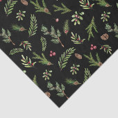 黒いボタニッエレガントクモダンファミリーのギフトラップ 薄葉紙 (詳細)