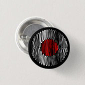 黒いボタンの日本 缶バッジ (正面&裏面)