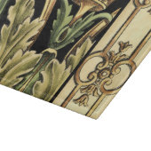 黒いボーダーとの装飾用の花柄 カッティングボード (角)