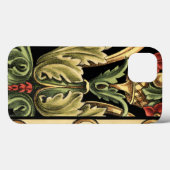 黒いボーダーとの装飾用の花柄 Case-Mate iPhoneケース (裏面 (横))