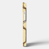 黒いボーダーとの装飾用の花柄 Case-Mate iPhoneケース (裏面 / 左)