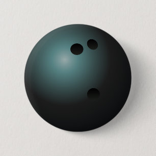 黒いボーリング・ボールボタン 缶バッジ