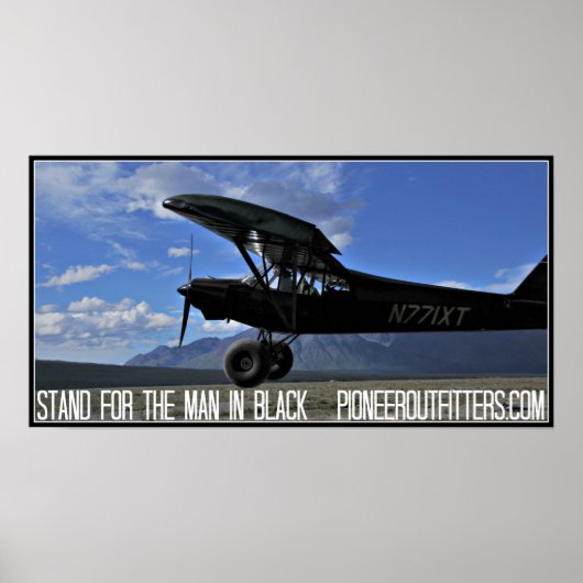 黒いポスターの男のために立つ ポスター (正面)