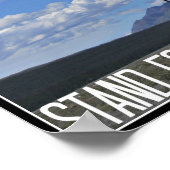 黒いポスターの男のために立つ ポスター (角)