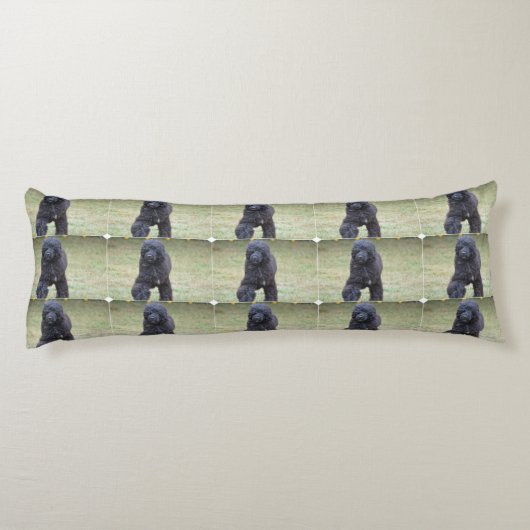 黒いポルトガル水犬 ボディピロー (裏面)