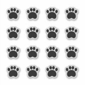 黒いポープリント シール (正面)