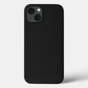 黒いマイクロピンホール繊維 iPhone 13ケース