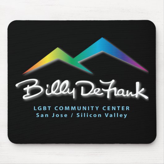 黒いマウスパッド マウスパッド (正面)