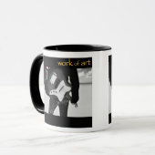 /黒いマグ芸術品 マグカップ (正面左)