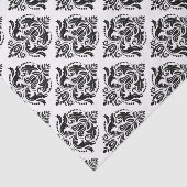 黒いマスク幾何学的パターンカスタムの背景 薄葉紙 (詳細)