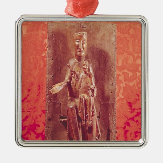 黒いマドンナのカタロニアの学校、11世紀 メタルオーナメント (正面)