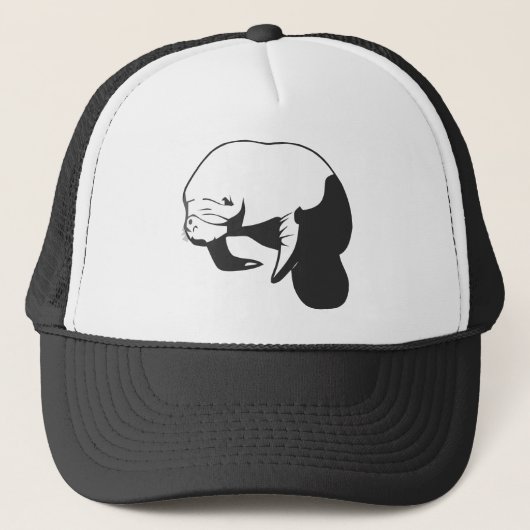 黒いマナティー キャップ (正面)