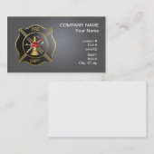 黒いマルタの消火の十字 名刺 (正面/裏面)