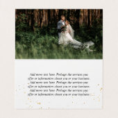 黒いミニマルロゴ写真コラージュ写真家 名刺 (内部フラット)