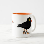 黒いミヤコドリ族 ツートーンマグカップ (正面右)