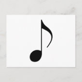 黒いミュージカル音 ポストカード (正面)