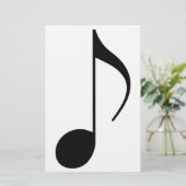 黒いミュージカル音 便箋 (スタンド正面)