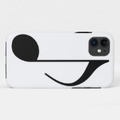 黒いミュージカル音 Case-Mate iPhoneケース (裏面(横))