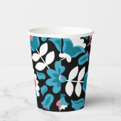 黒いメキシコの刺繍花 紙コップ (右)