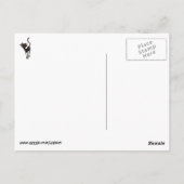 黒いメキシコの死んだ猫の日 ポストカード (裏面)