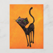 黒いメキシコの死んだ猫の日 ポストカード (正面)