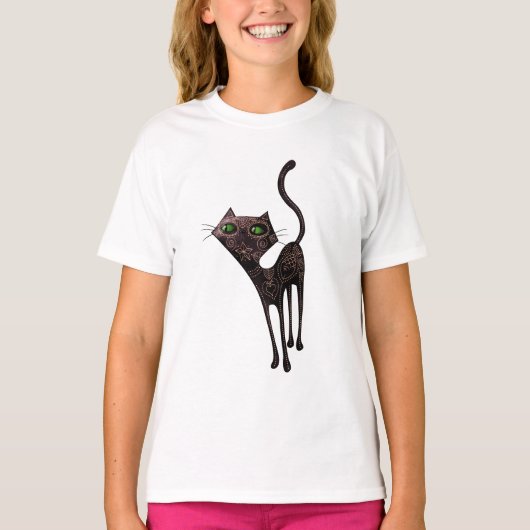 黒いメキシコの死んだ猫の日 Tシャツ (正面)