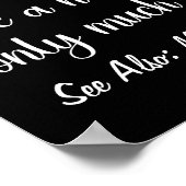 黒いメス弁護士おもしろい定義弁護士 ポスター (角)