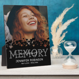 黒いメモリアル写真たたえ フォトプラーク