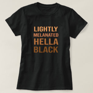 黒いメラニンが少し黒く黒いアフリカ Tシャツ