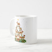 黒いメリークリスマスアフリカ系アメリカ人のサンタクロース コーヒーマグカップ (正面左)