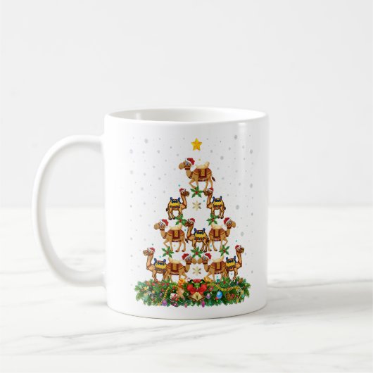 黒いメリークリスマスアフリカ系アメリカ人のサンタクロース コーヒーマグカップ (左)
