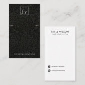 黒いモジックテクスチャーのネックレスブレスレットディスプレイ 名刺 (正面/裏面)