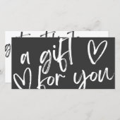 黒いモダンギフト券 (正面/裏面)