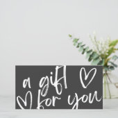 黒いモダンギフト券 (スタンド正面)