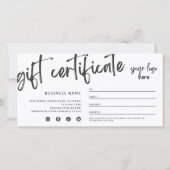 黒いモダンギフト券 (裏面)