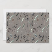 黒いモダンスカンジエレガントスクリプト シーズンカード (裏面)