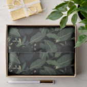 黒いモダンヒョウ模様 薄葉紙 (ギフト)