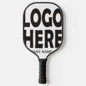 黒いモダンビジネスカスタムロゴプロモーション ピックルボールラケット (裏面)