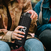 黒いモダン三角形の名前イニシャルパターン タンブラー