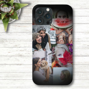黒いモダン写真コラージュ6の画像 iPhone 13 PRO MAXケース
