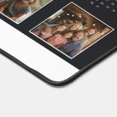 黒いモダン写真ユニークコラージュ2024カレンダー デスクマット (コーナー)