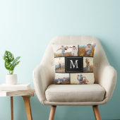 黒いモダン写真 クッション (椅子)