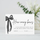 黒いモダン弓の推測いくつの弓シャワーゲーム 招待状 (スタンド正面)