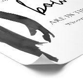 黒いモダン弓は数ゲームを推測 ポスター (角)