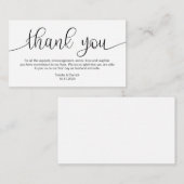 黒いモダン手をレタ結婚ーした エンクロージャーカード (正面/裏面)