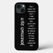 黒いモダン聖句 Case-Mate iPhoneケース (裏面)